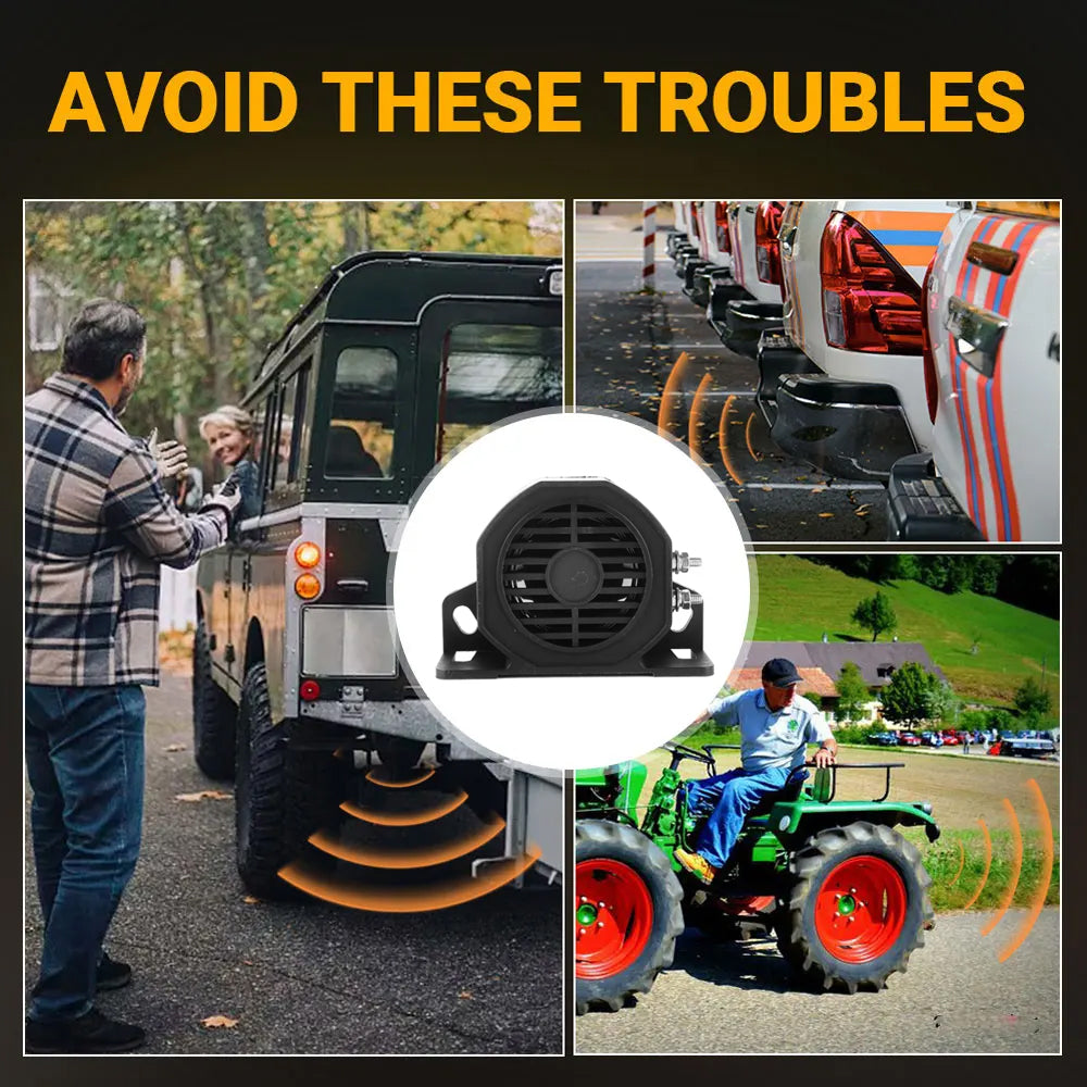 12V-24V 107dB Backup Alarm Siren Beeper Buzzer Horn Warning Car Reversing Alarm