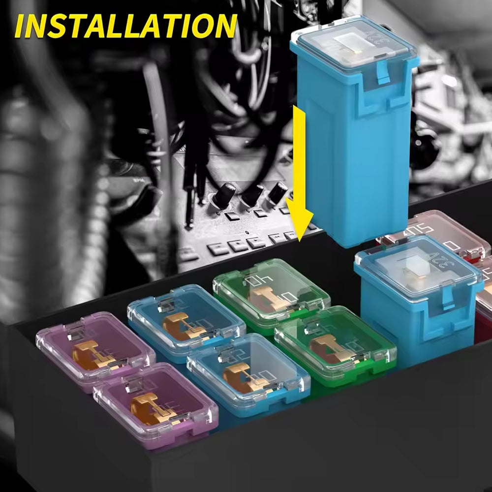 36pcs Jcase Fuse Tall/Standard Low Profile Fuse Block Kit 20A 30A 40A 50A 60/80A