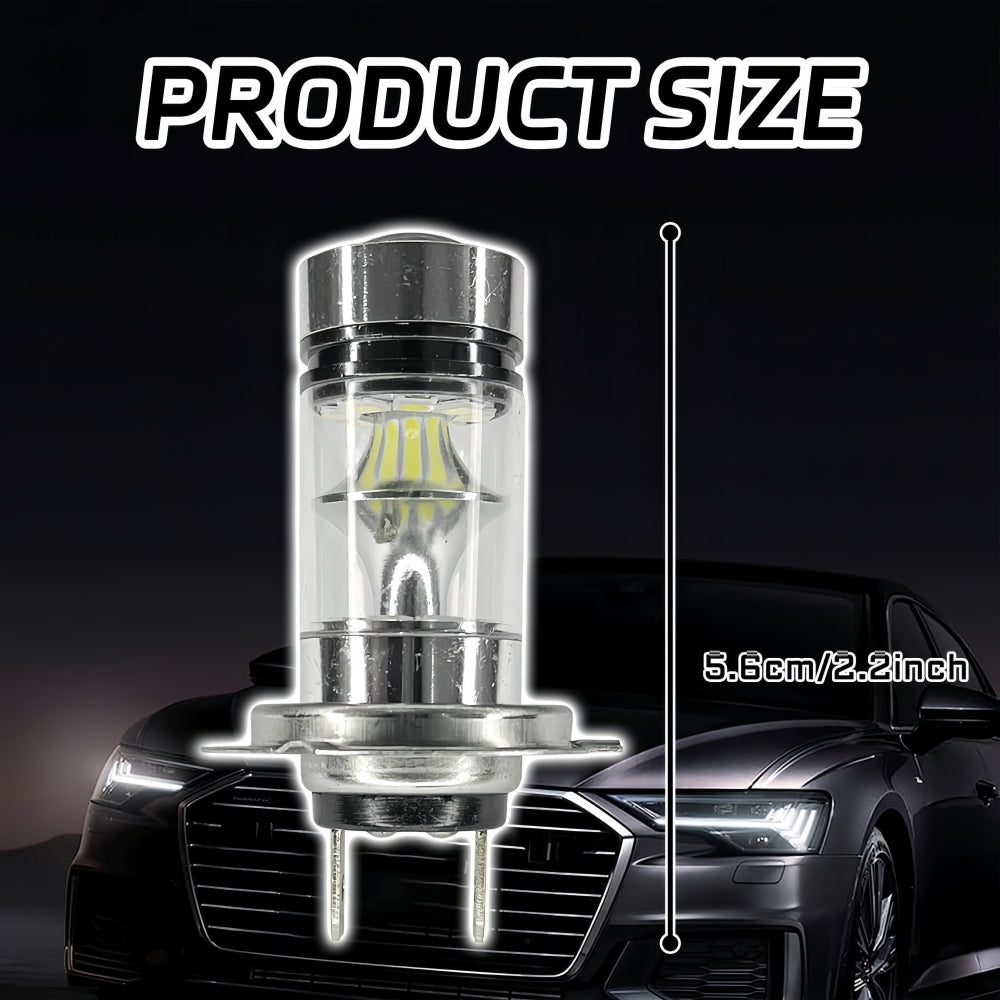 2 X H7 LED GLOBES COOL WHITE 6000k LED Headlight GLOBES 2PCS