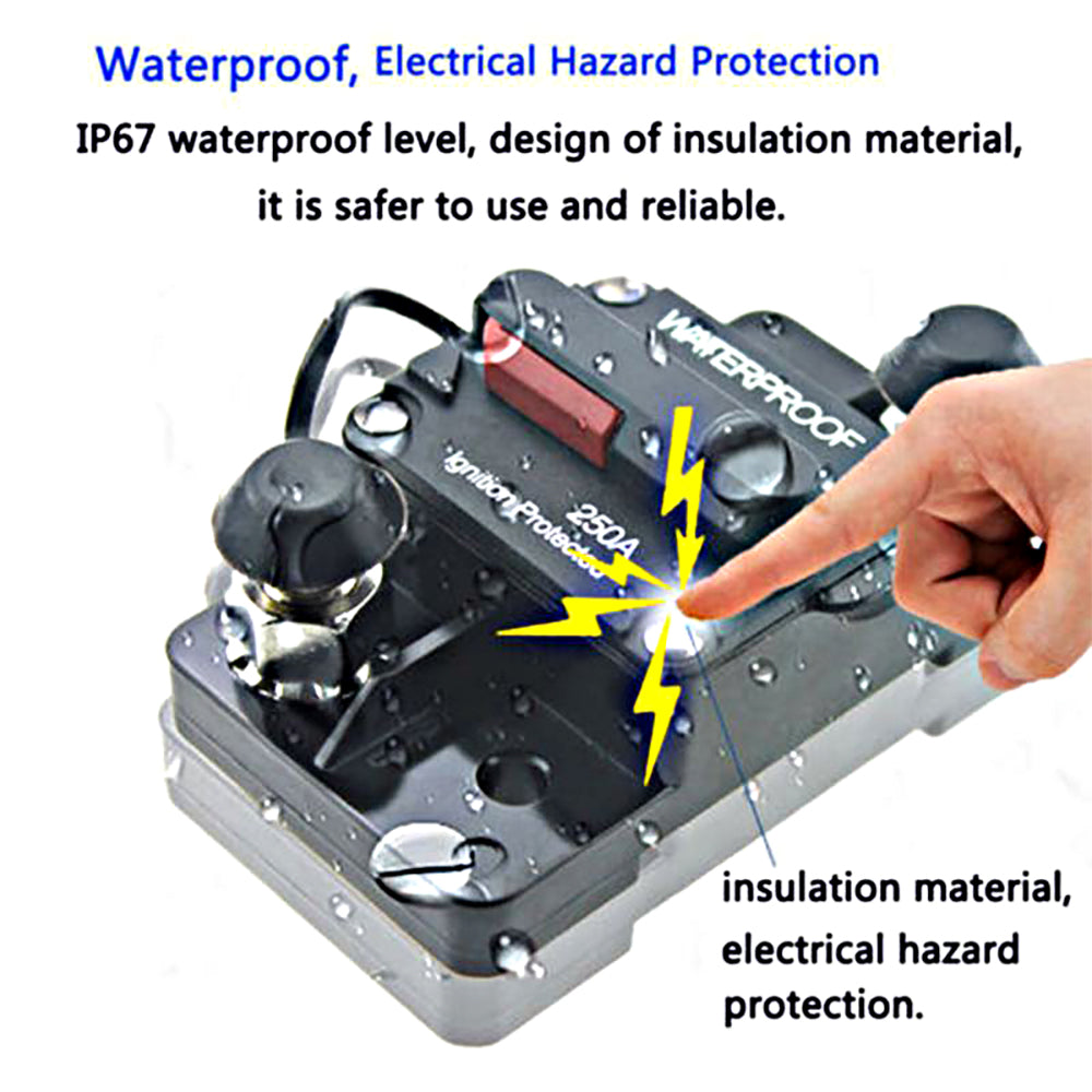 12v 20A Circuit Breaker Manual Reset Water Proof Ideal for 4wd Caravan Boat