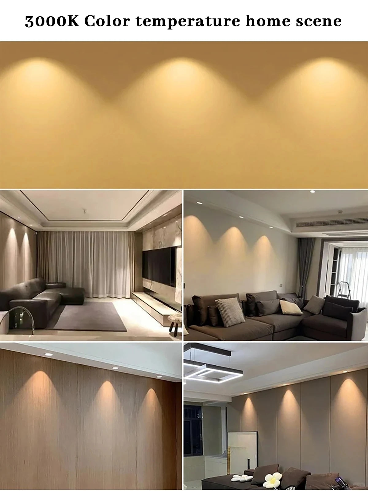 8 x MR16 5W LED Spotlight AC/DC 12V-24V 38 Degree 3000K Warm White Downlight