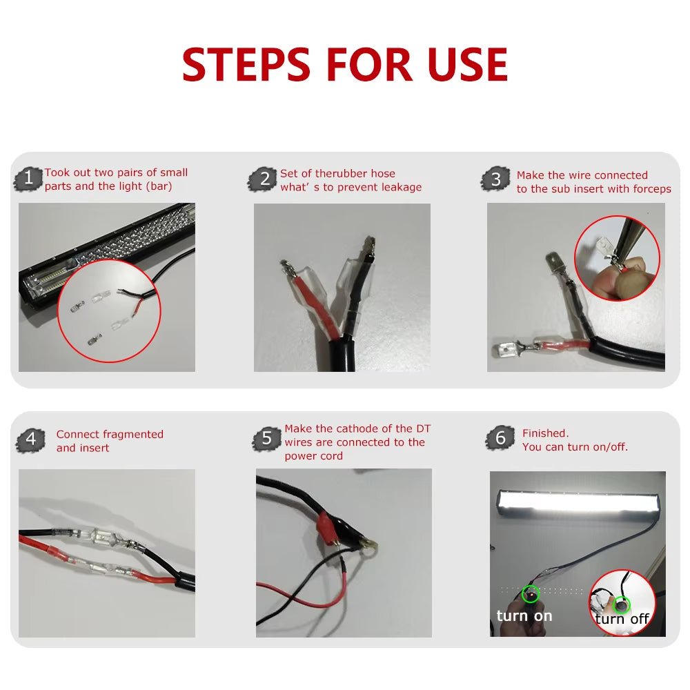 3M 12V 40A 20AWG Wiring Harness Relay Loom Cable Kit for LED Light bar Work Lamp