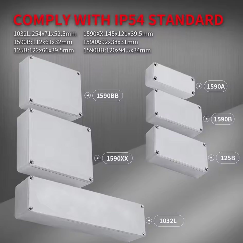 5pcs 1590B Guitar Pedal Enclosure Aluminum Diecast Stomp Box Case 112x61x32mm
