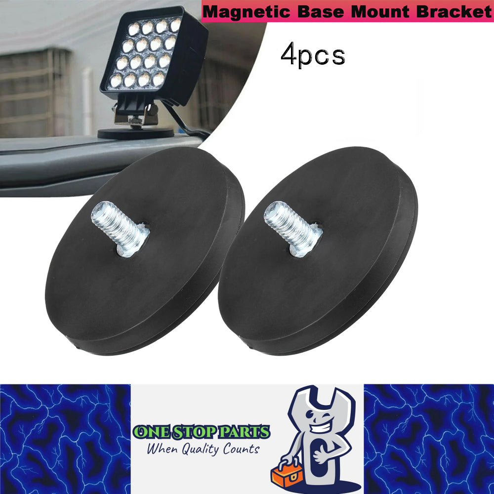 4pcs 43mm Strong Magnetic Base Mount Bracket with M6 Stud for LED Work Light Bar