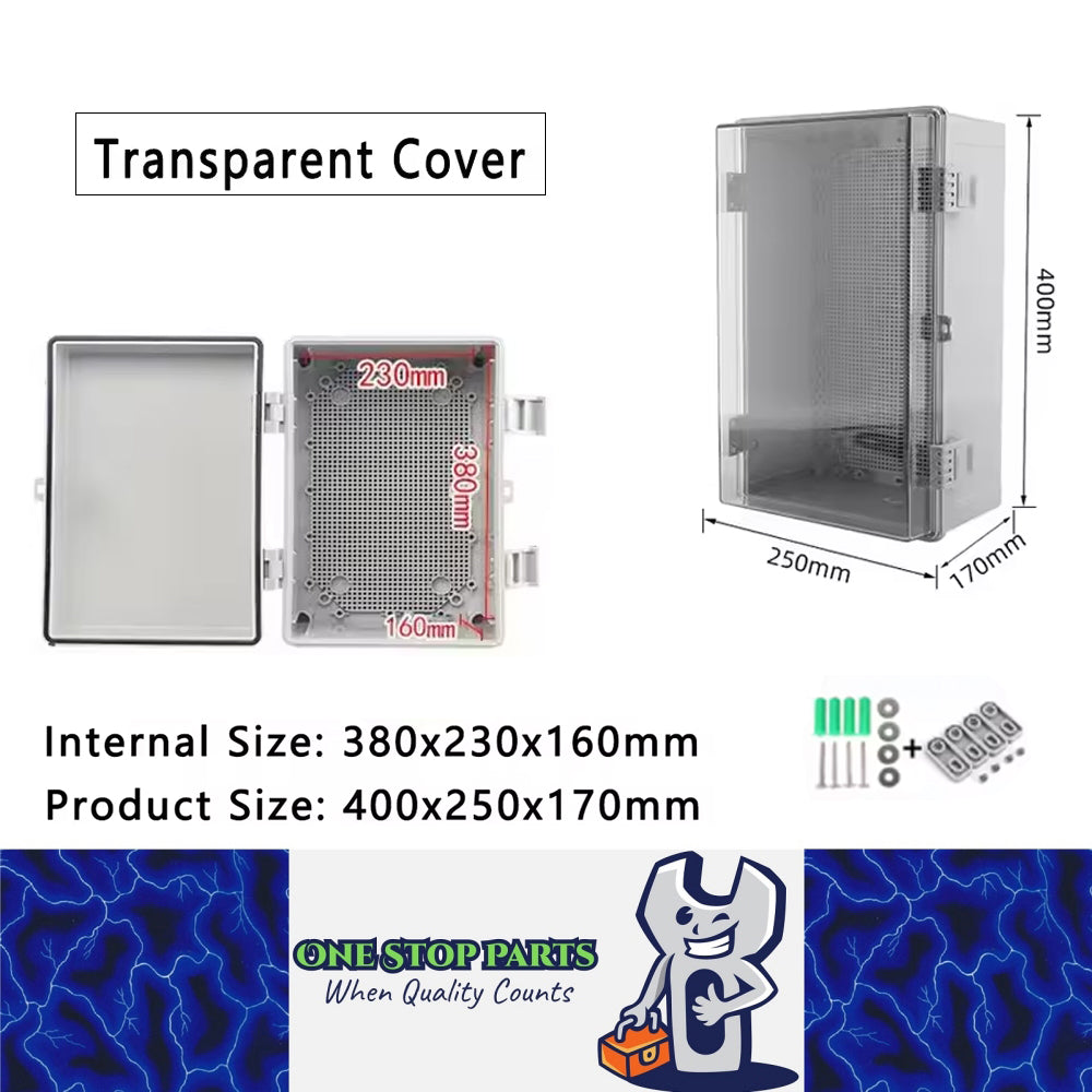 Waterproof Outdoor Electrical Box 400x250x170mm Plastic Enclosure Junction Box