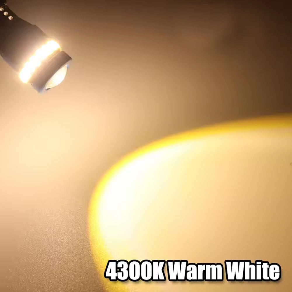6pcs T10 Warm White 19SMD Canbus LED Bulbs Super Bright 194 W5W T10 LED Globes