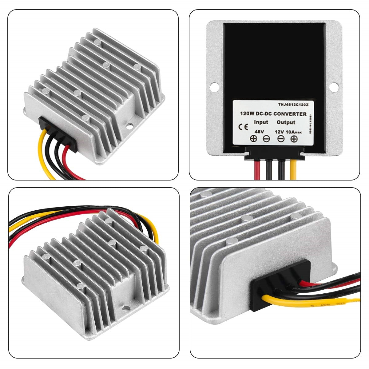 10Amp Heavy Duty Waterproof (30-60v) 48v - 12v Reducer Stepdown 48v to 12v 10A