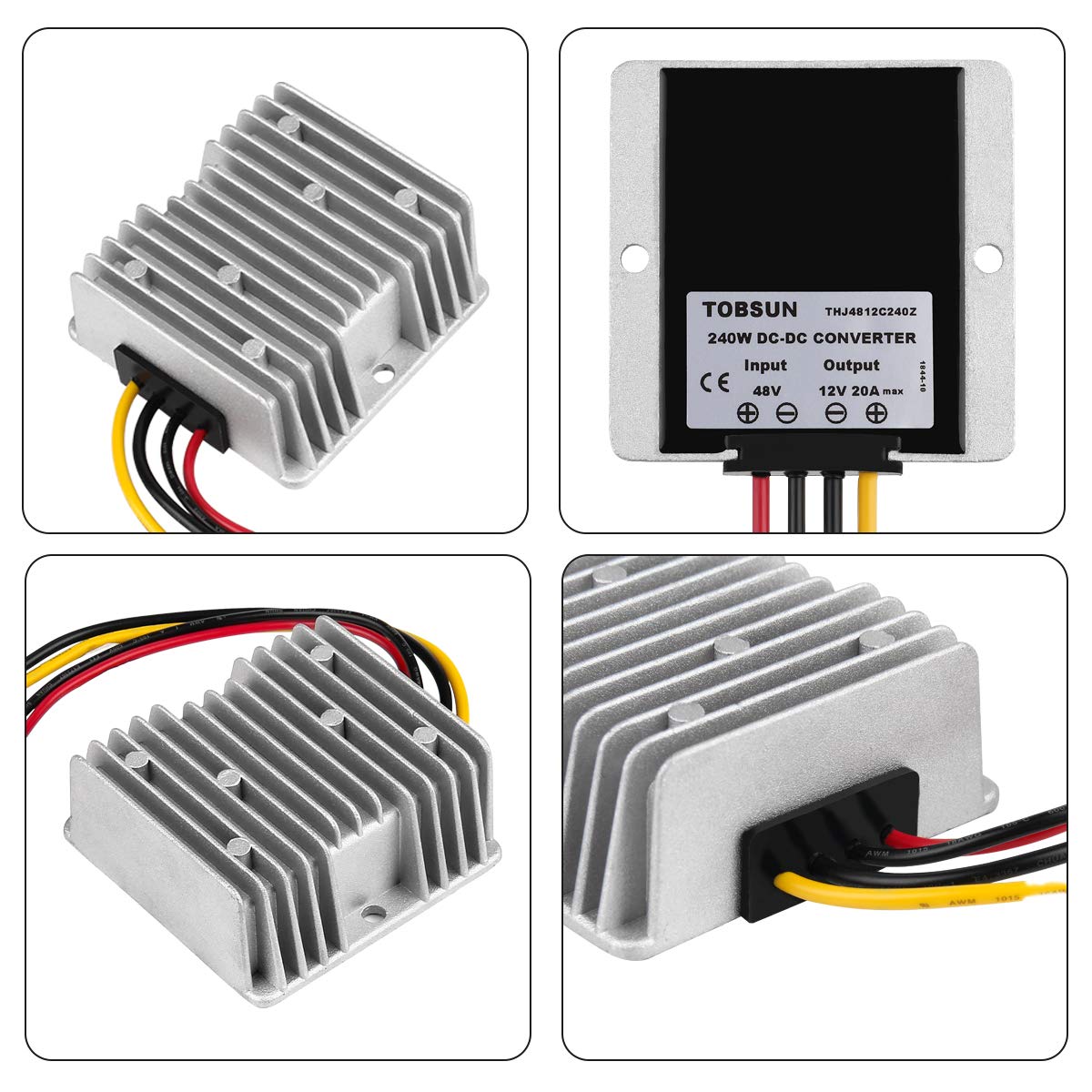 20Amp Heavy Duty Waterproof (30-60v) 48v - 12v Reducer Stepdown 48v to 12v 20A