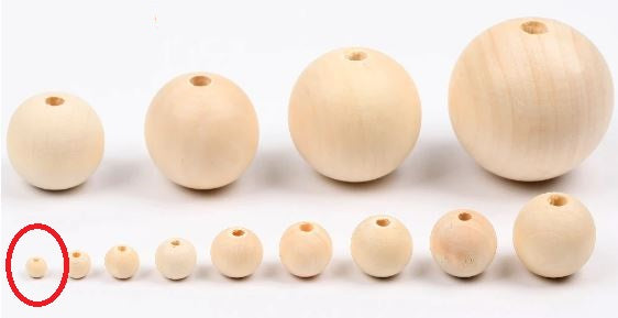 1000 x 4mm Natural wood beads round DIY jewelry Handmade Accessories
