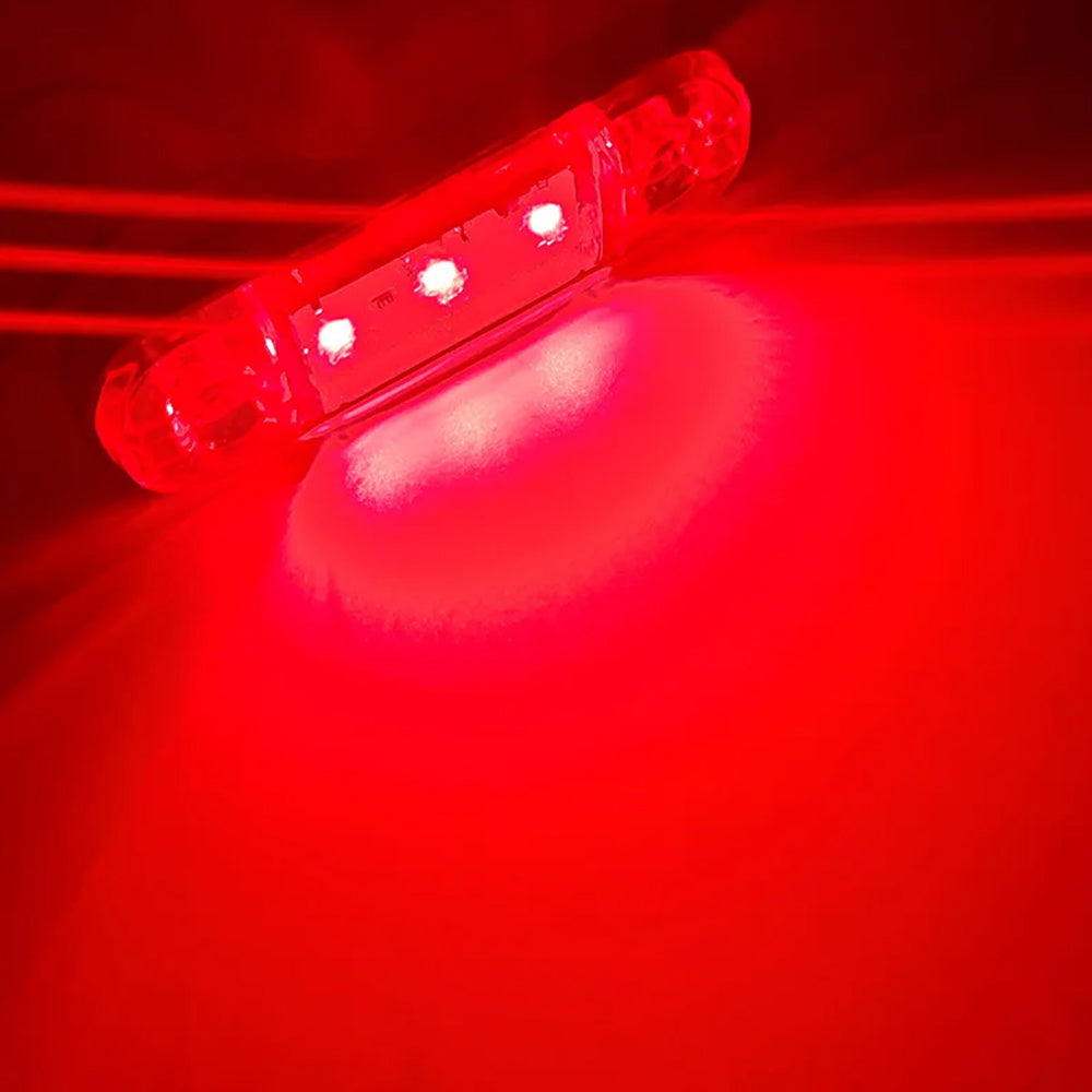 5 x Red LED Side Marker Lamps 12V/24V Multivolt LED Side Marker Lights (5pcs)