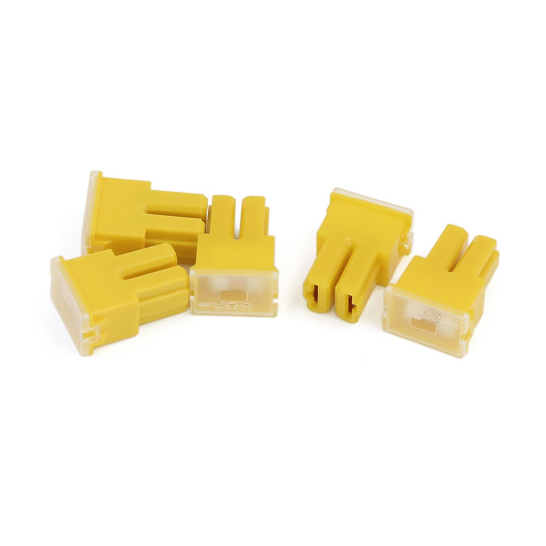 1 x 60Amp Yellow Medium Female Slow Blow Fuse Block 15mmx22mmx32mm High 60A Fuse