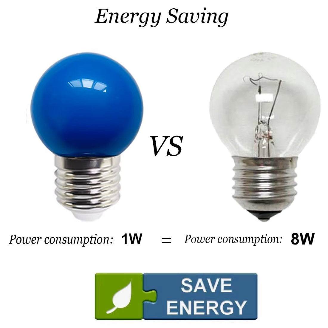 50 x Blue 24V E27 1W LED Bubble Globe Frosted Blue Lens sign party (50pcs)