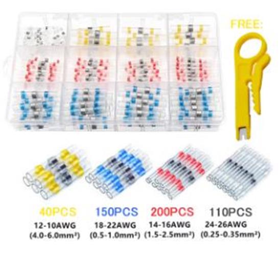 500pcs Electrical Waterproof Seal Heat Shrink Solder Sleeve Wire Connectors