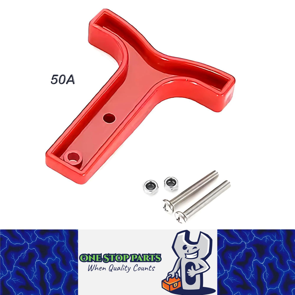5 x Red T-Shaped Handles for 50A Red Anderson Style Plugs Connectors