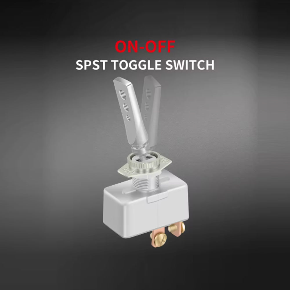 1 x Waterproof Toggle Switch 50 Amp 12V Heavy Duty Aluminum ON/OFF with Cover