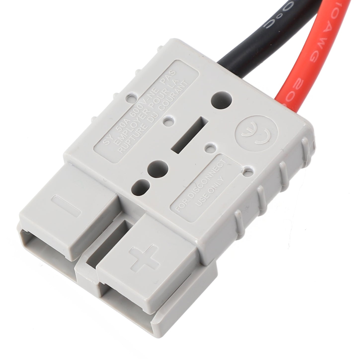 1 x 50amp 1M Anderson Style Plugs With Eye Terminals and inline Fuse