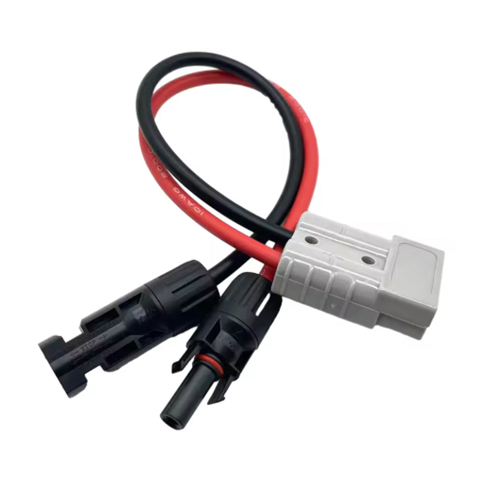 30cm 50A Anderson Plug To Solar Panel Cable Y Adaptor Connector Splitter Cable
