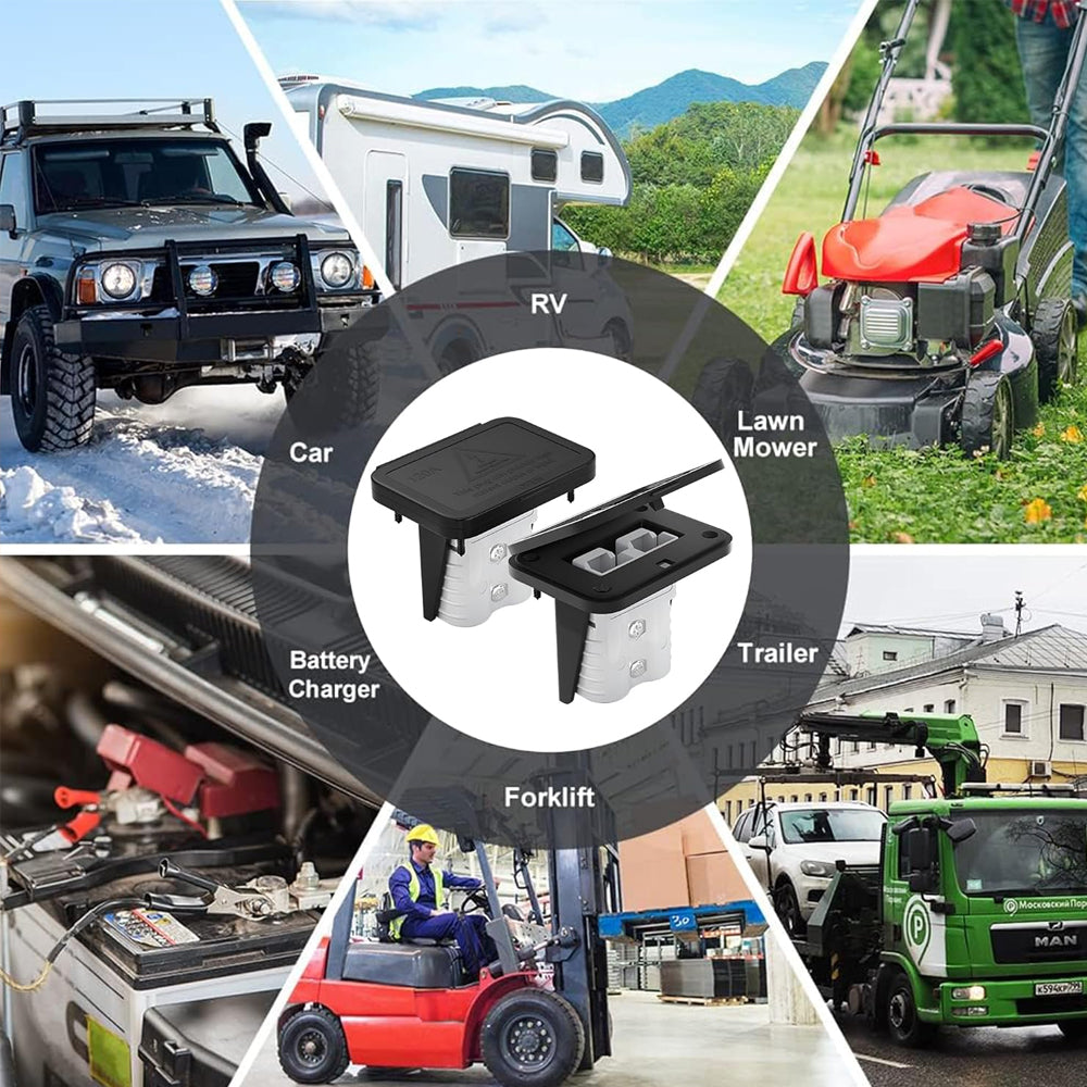 1 x 175A Grey Anderson style Plug Includes Flush Mount Bracket and Cover