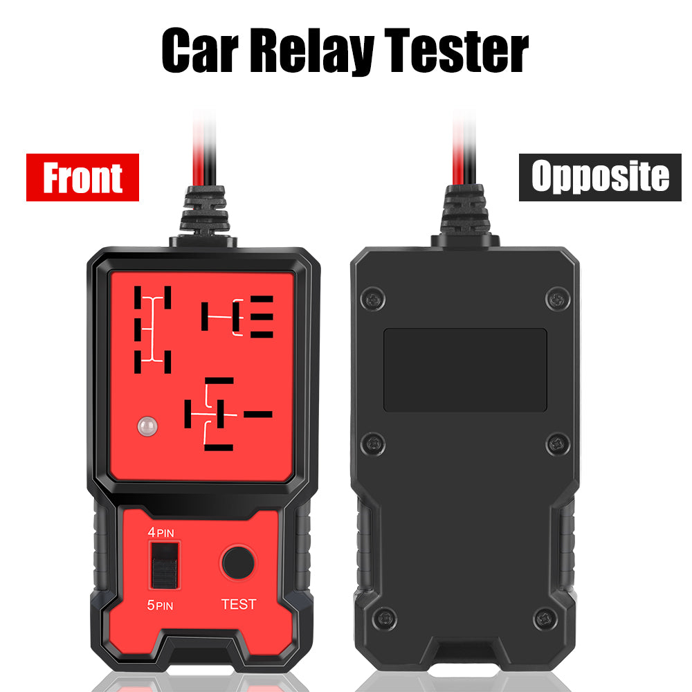 12v 4 and 5 Pin Relay Tester with LED Indicator to Confirm Good or Bad Relay Red