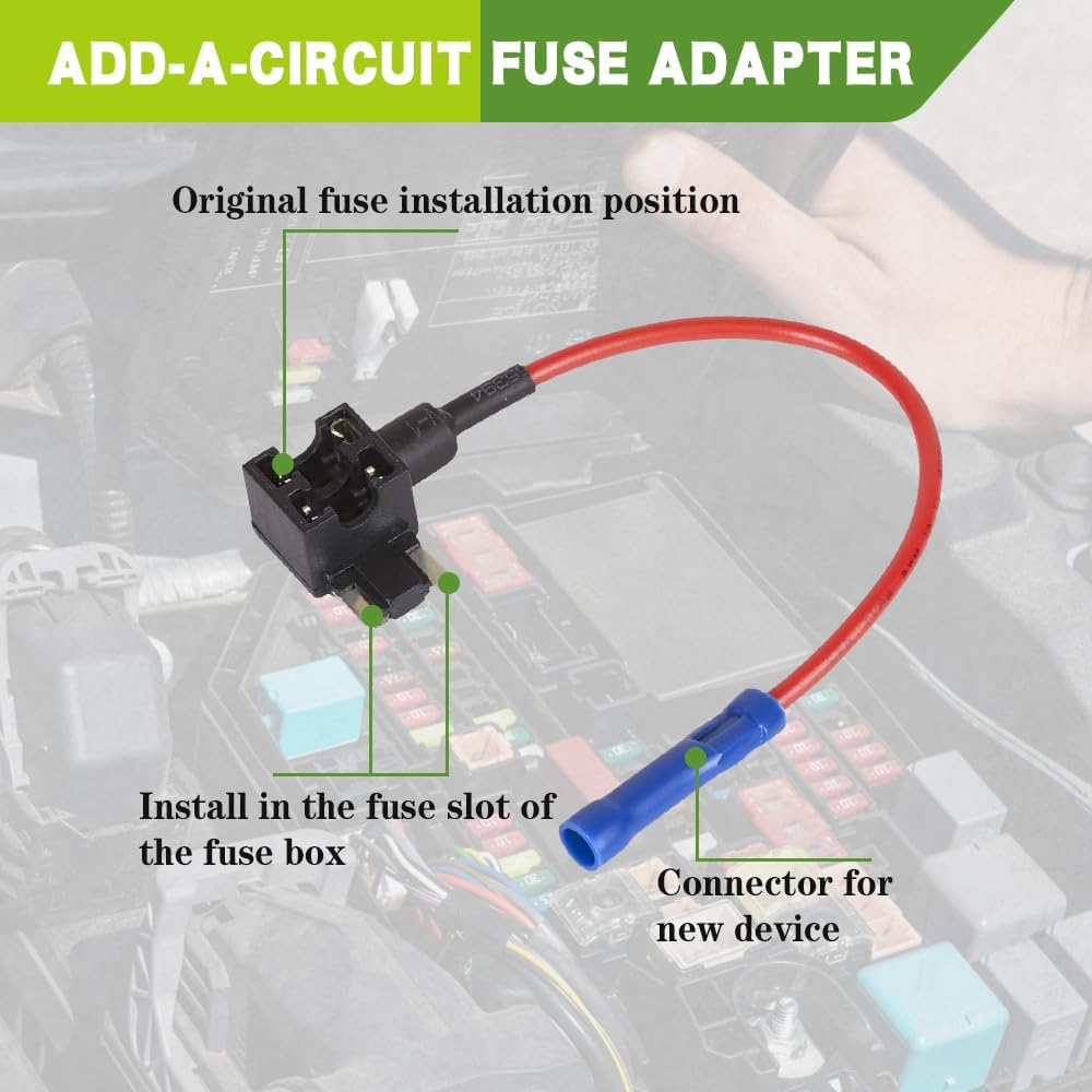 10 x Micro Blade Piggy Back fuse Connector with wire ideal for add on Accessorie