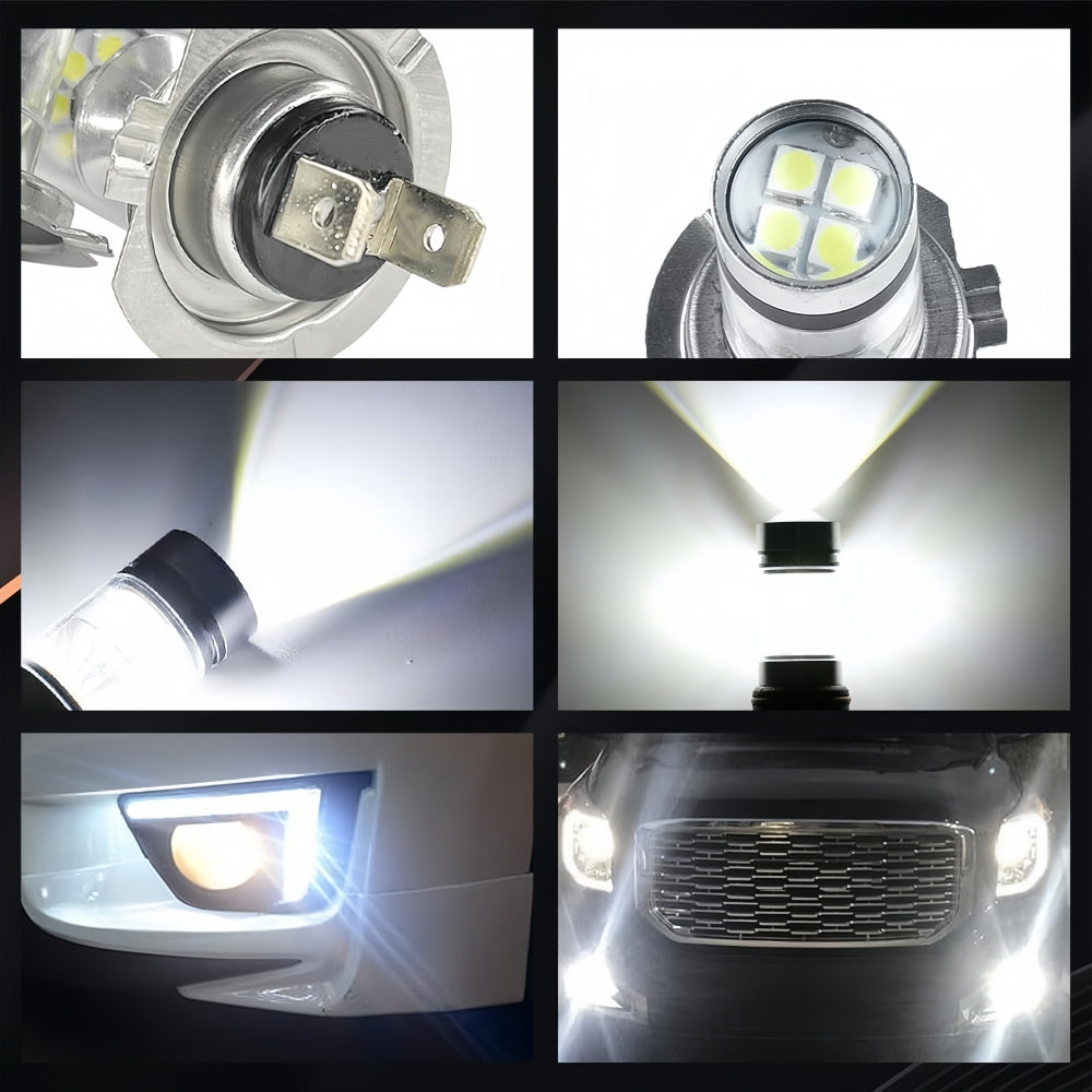 2 X H7 LED GLOBES COOL WHITE 6000k LED Headlight GLOBES 2PCS