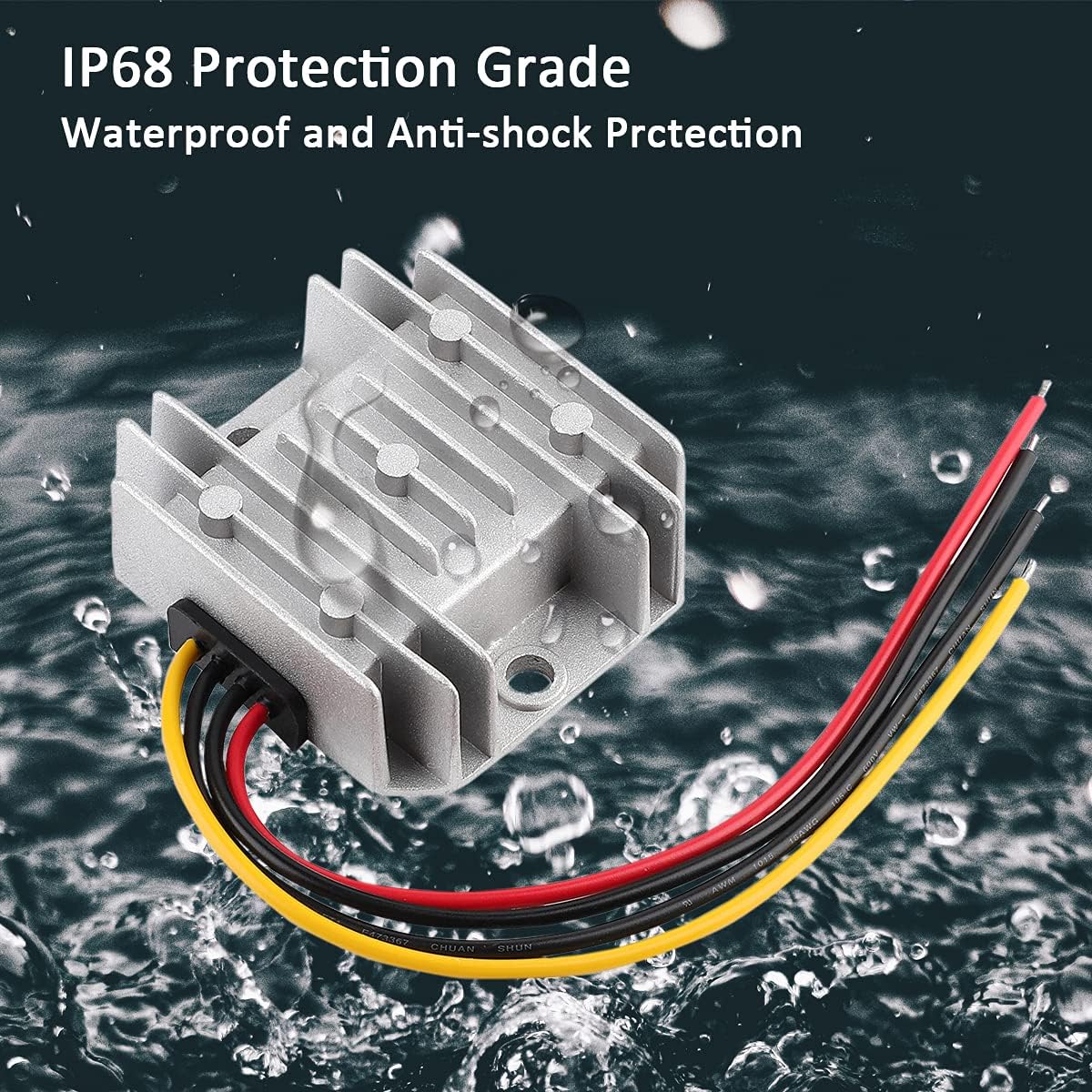 10Amp Heavy Duty Waterproof (18-36v) 24v - 12v Reducer Stepdown 24v to 12v 10A