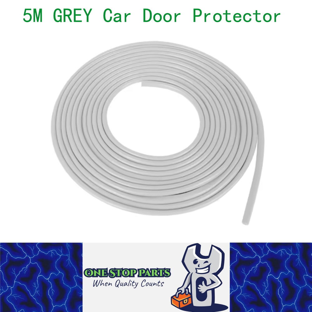 5M Grey Car Door Protector Anti Collision Strip U Shape Car Door Edge Protector