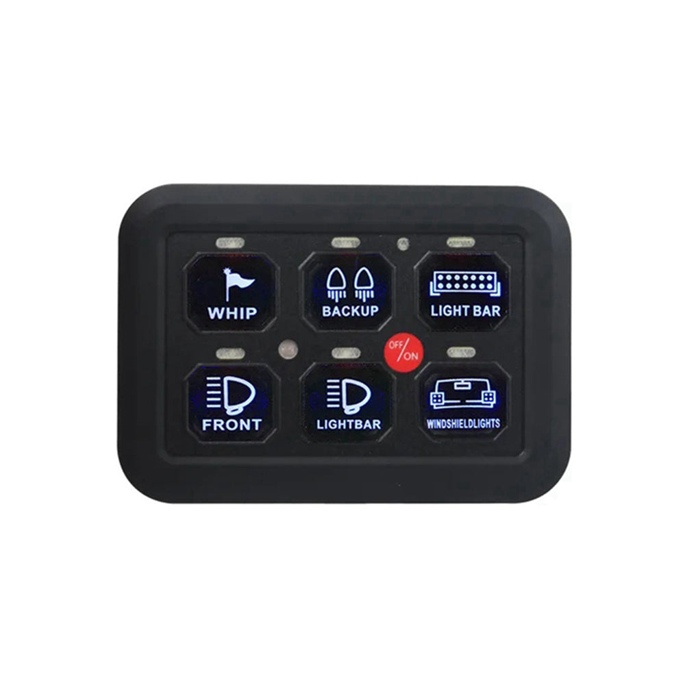 12-24v 6 Gang LED Touch Switch Panel Car/Boat+Power Distribution Relay Fuse box