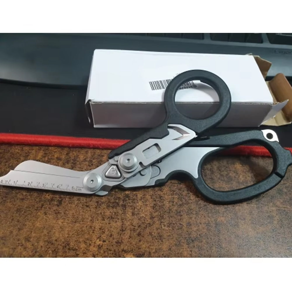 Multitool 6 in 1 First Aid Tactical Folding Scissor Outdoor Survival Tool
