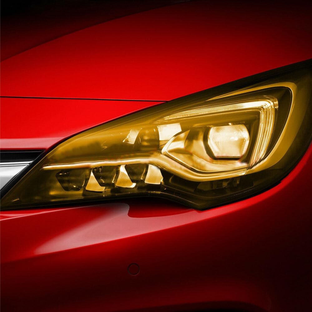 Orange PVC Tint Film Wrap for Headlights and Tail Lamps 30cm x 60cm Orange Film