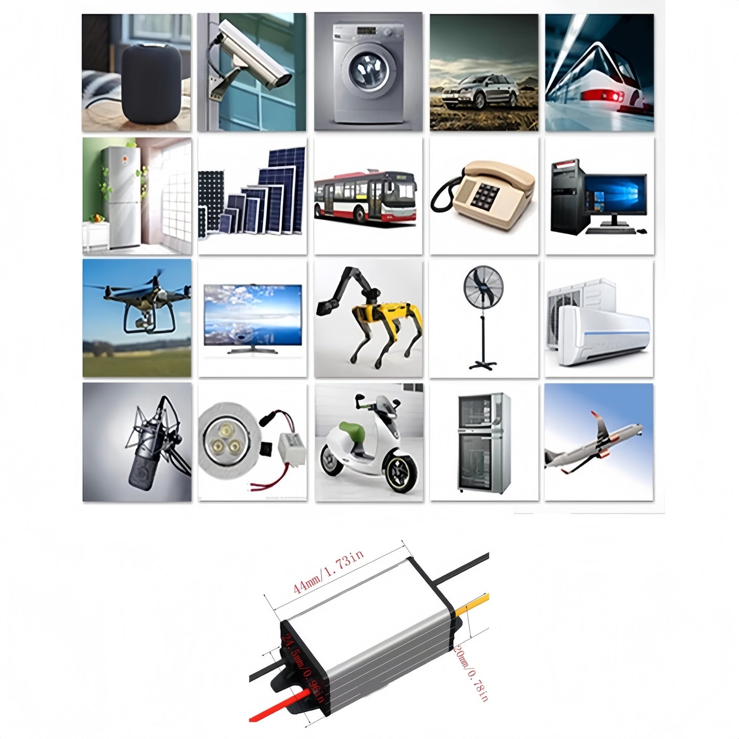 2Amp 24v to 12v Reducer Step Down 24v - 12v Converter Ideal for 12v Requirements