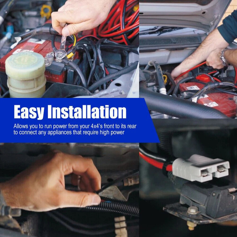 1 x 50amp 6M Anderson Style Plugs With Eye Terminals and inline Fuse