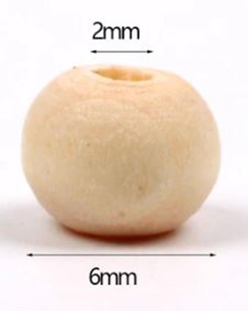 500 x 6mm Natural wood beads round DIY jewelry Handmade Accessories