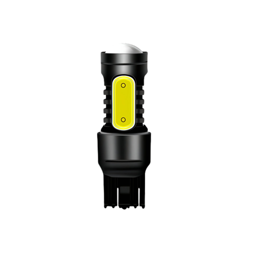 2 x T20 7443 12v Cool White Dual Brightness LED 5smd COB super Bright (2pcs)