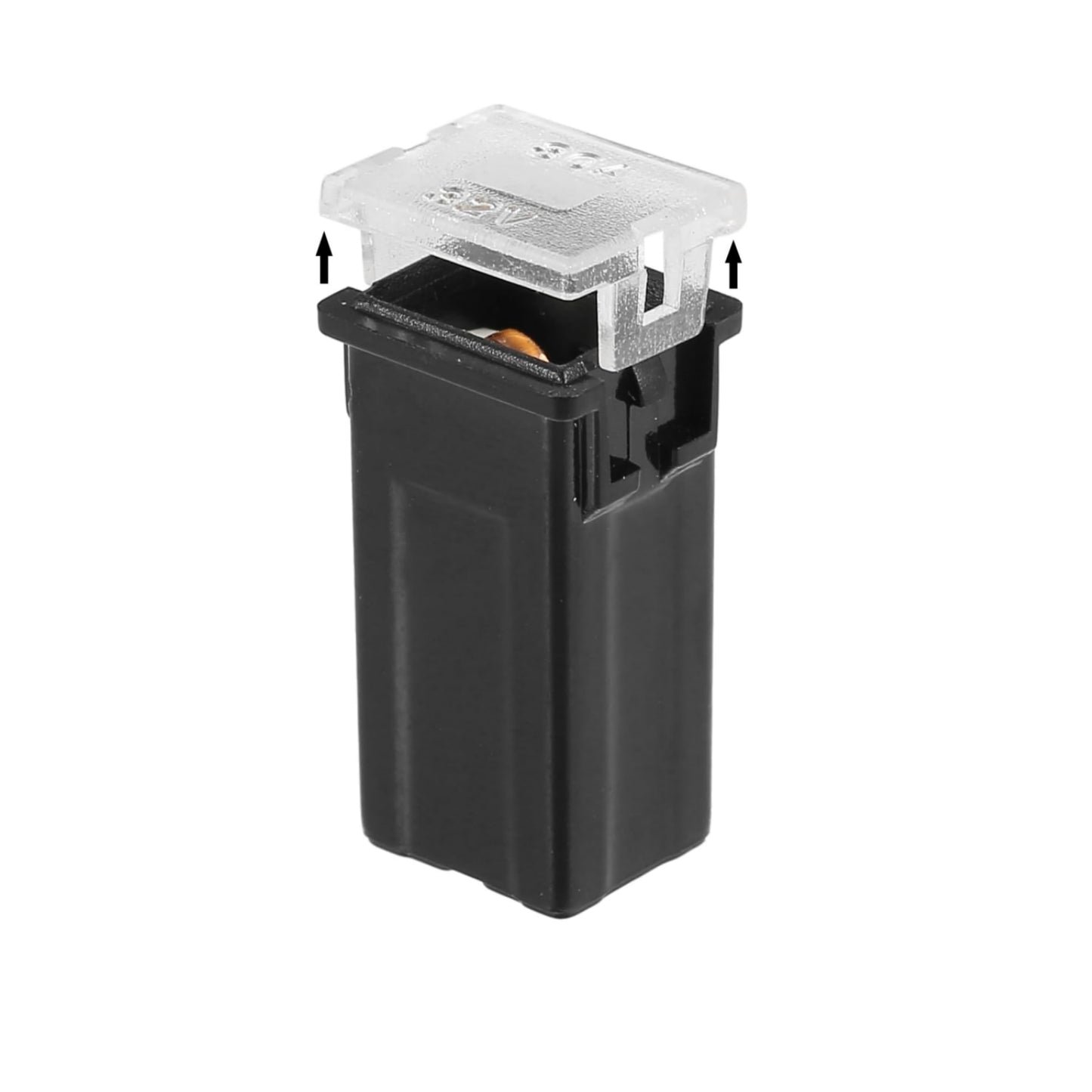 1 x 80Amp Black Small Slow Blow Fuse Block 10mmx12mm x 27mm High 80A Fuse (1pc)1