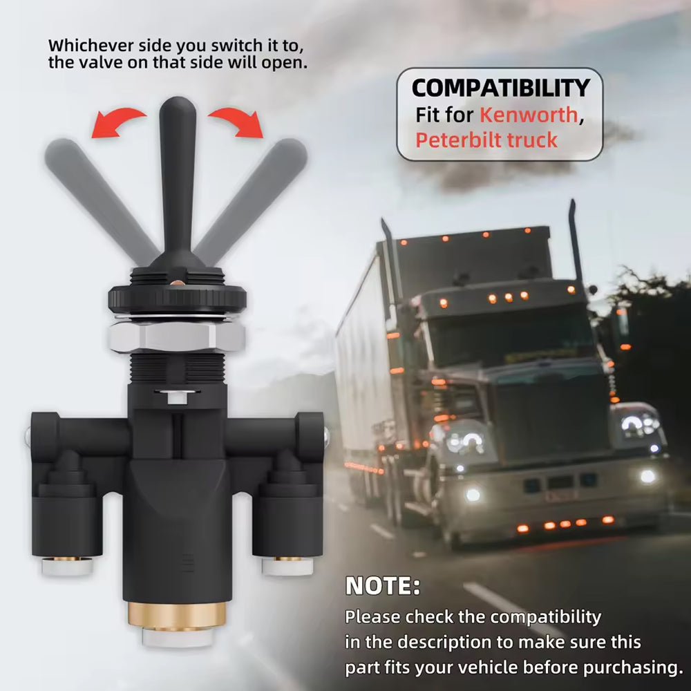 1x 818-0007-000 Air Toggle Valve Switch Compatible with Peterbilt 379 8180007000