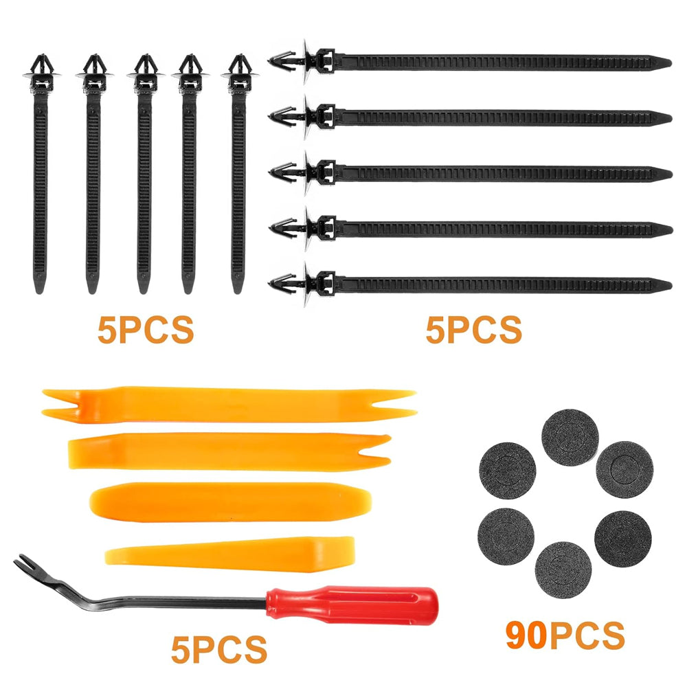 820pcs Car Push Retainer Clip Fastener 26 Sizes Bumper Fender Rivet with Removal