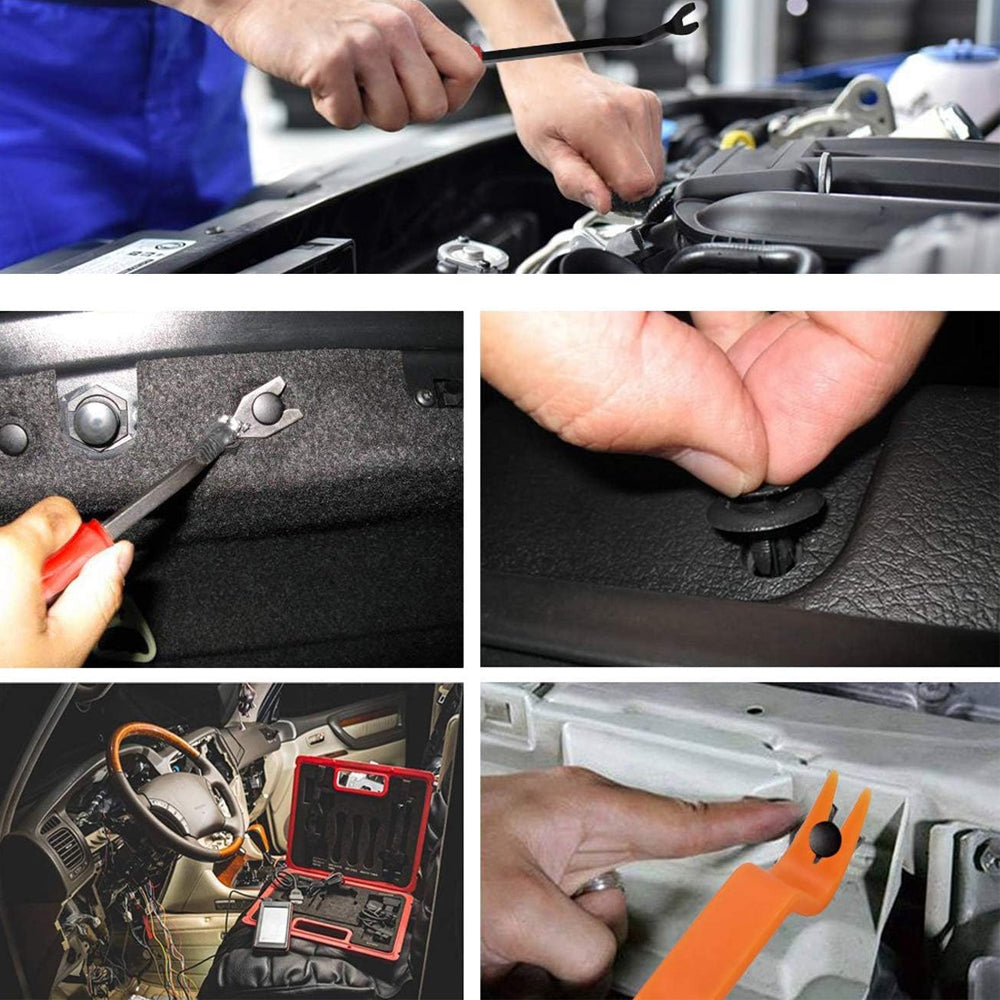 820pcs Car Push Retainer Clip Fastener 26 Sizes Bumper Fender Rivet with Removal