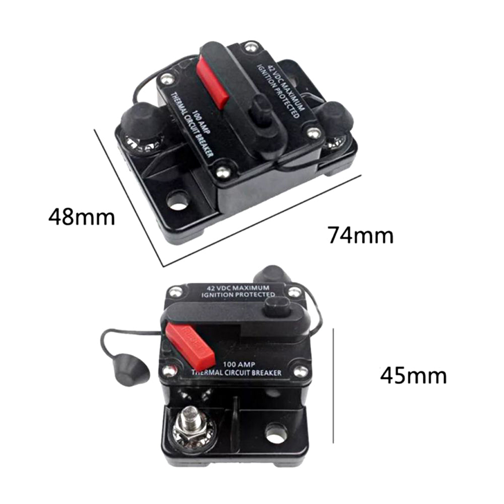 12v 20A Circuit Breaker Manual Reset Water Proof Ideal for 4wd Caravan Boat
