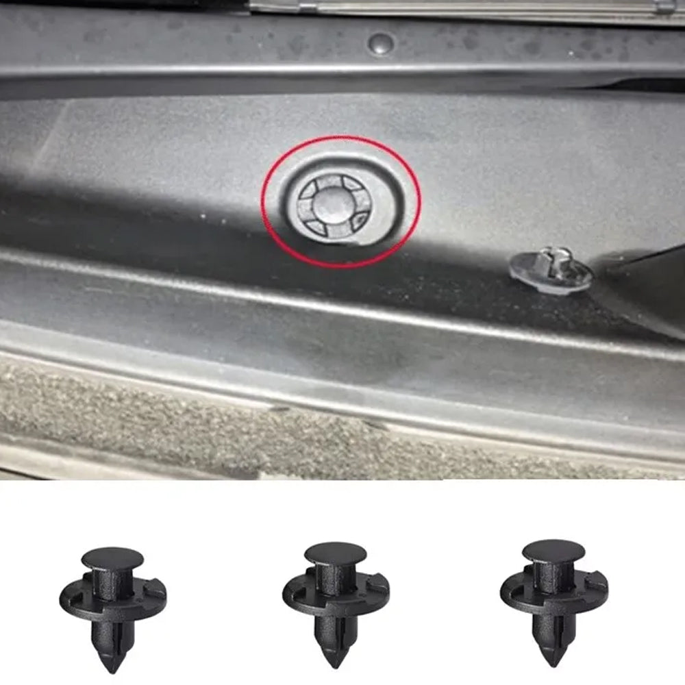 100pcs 8mm Car Push Retainers Clip Bumper Trim Fender Fastener Rivet for Nissan