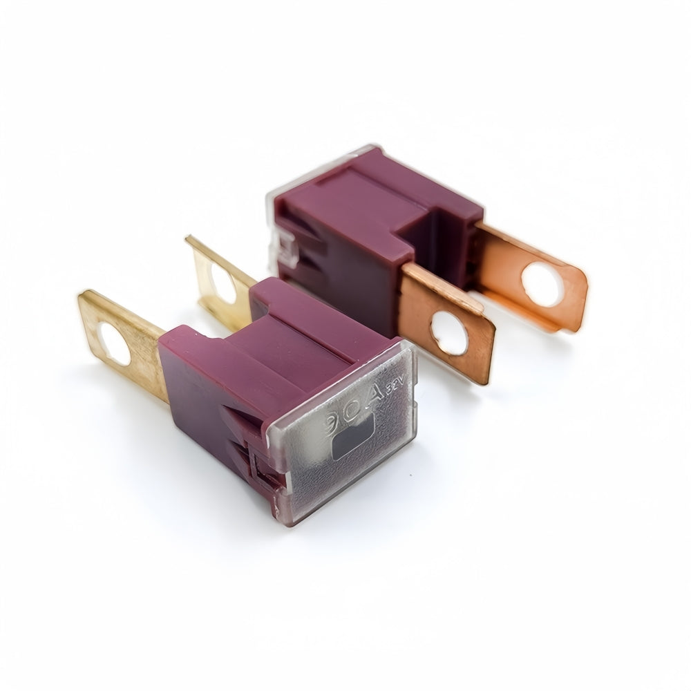 5 x 90Amp Purple Large Male Slow Blow Fuse Block 15mmx22mm x 43mm High 90A Fuse