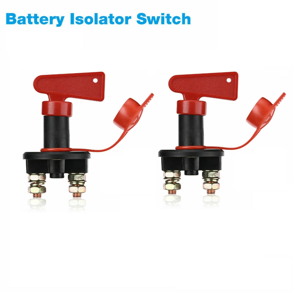 12V Dual Battery Kit LED Voltage Sense Relay Isolator Fuse box Terminal Switch