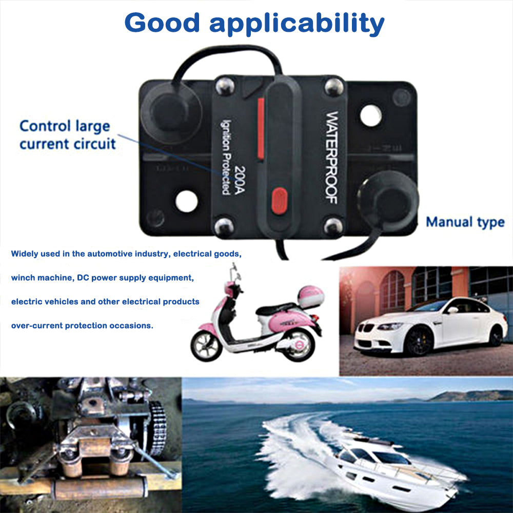 12v 20A Circuit Breaker Manual Reset Water Proof Ideal for 4wd Caravan Boat