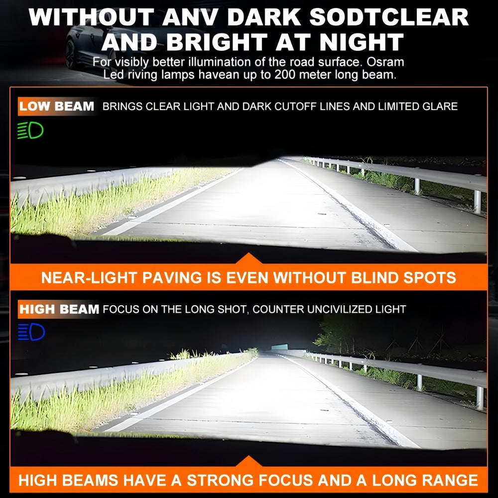 2 x Osram H8 H11 H16 LED Globes 12V 6000K 40W Car Headlights LEDriving Bulbs