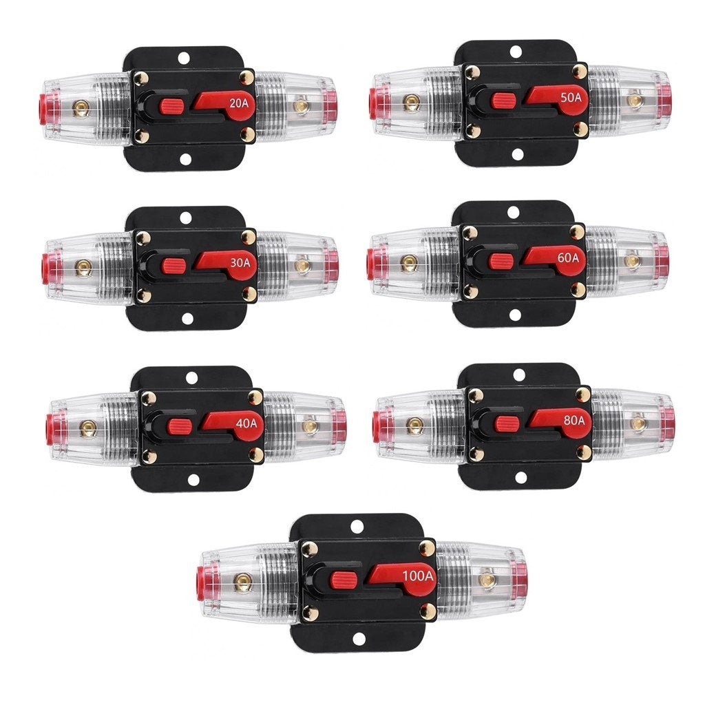 12v 100A Inline Circuit Breaker Manual Reset Ideal for 4wd Caravan Boat (1pc)