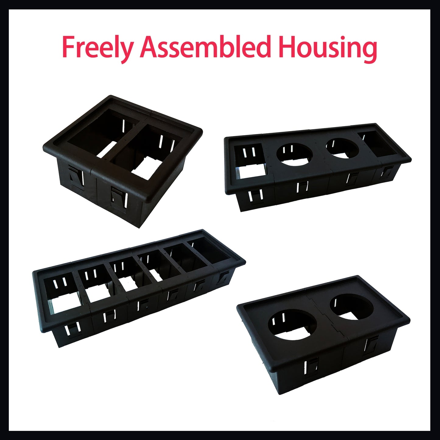 1 x Rocker Switch Gang Plate Middle Only For Round Switch Switch Applications