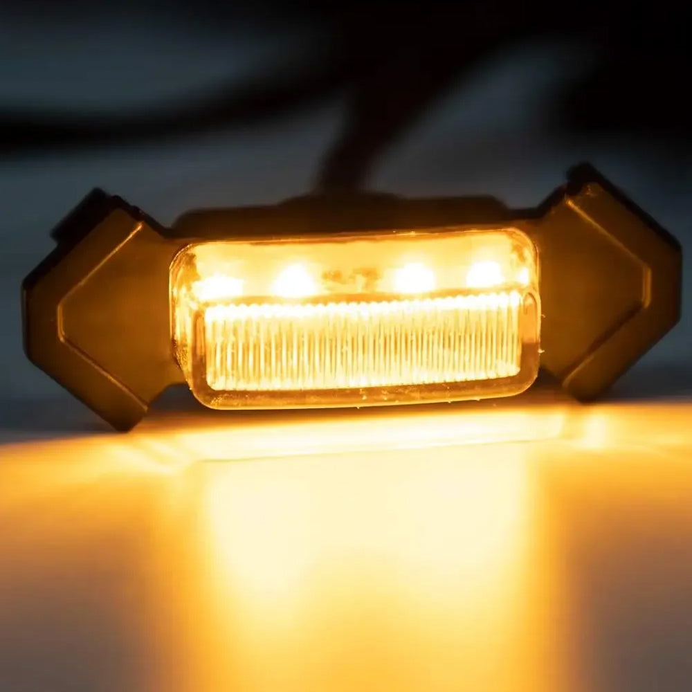 4pcs Car Front LED Grille Lights Amber LED Grill Lights DRL for Toyota Tacoma