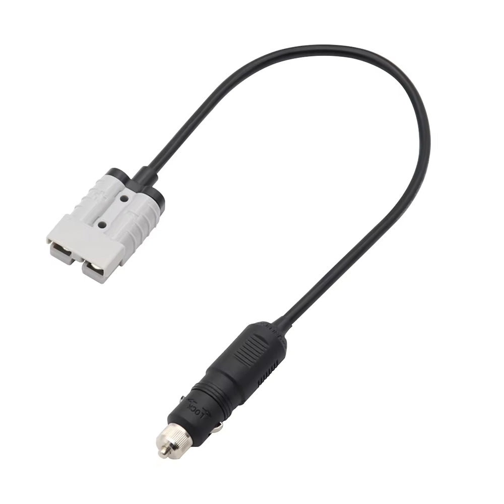 Cigarette socket plug to 50Amp Anderson socket plug 50cm 10Amp with 5Amp Fuse