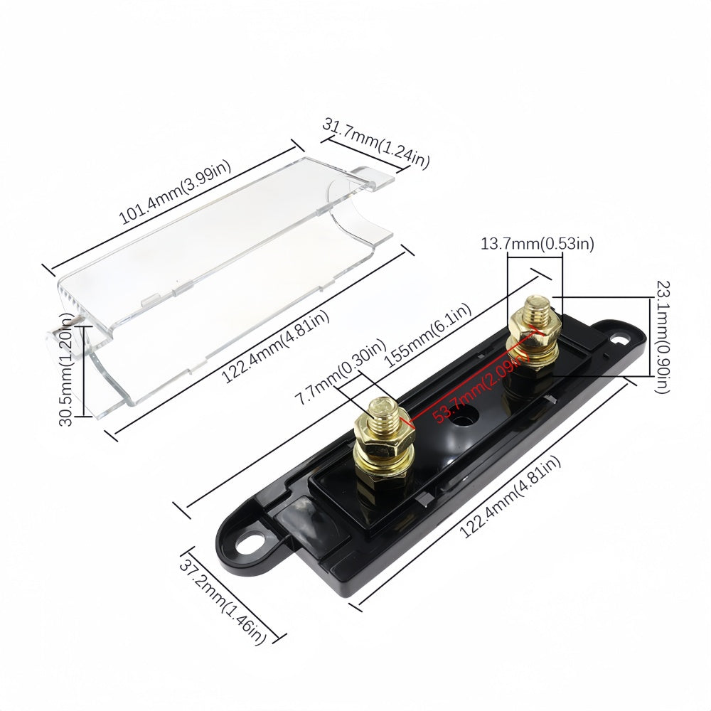 ANL 150 Amp Inline Fuse Holder with Bolt On Fuse Supplied (150A)