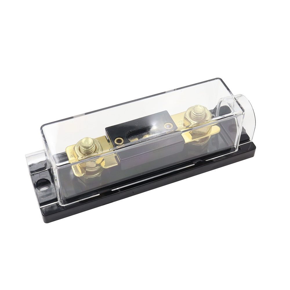 ANL Inline Fuse Holder with Bolt On 50 Amp Fuse Supplied (50A) Black Base Clear